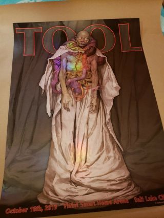 Tool Concert Poster - Salt Lake City - 10/18/19 By Max Verehin