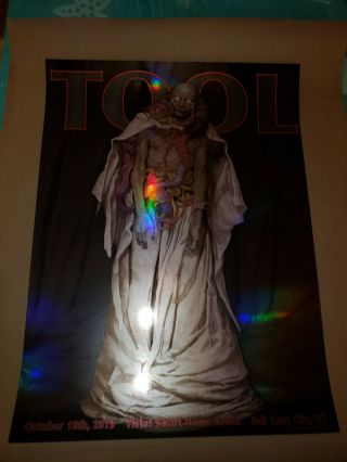 Tool Concert Poster - Salt Lake City - 10/18/19 by Max Verehin 2