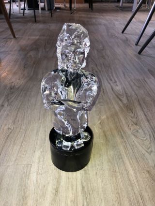 A Pr Loredano Rosin Murano Art Glass Sculpture Nude Boy & Girl Sitting