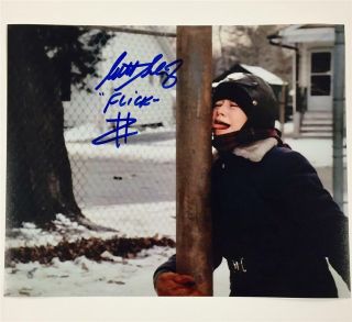 Actor Scott Schwartz Aka " Flick " A Christmas Story Autograph Signed 8x10 Photo