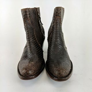 Miranda Lambert IDYLLWIND Brown Leather Side Zip Ankle Boots Size 8.  5 B 3