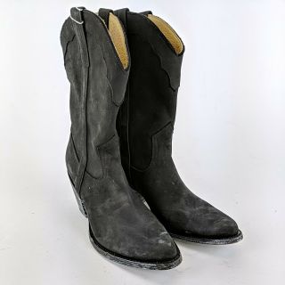 Miranda Lambert Idyllwind Black Leather Short Cowboy Boots Size 8.  5 B