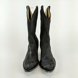 Miranda Lambert IDYLLWIND Black Leather Short Cowboy Boots Size 8.  5 B 3