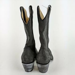 Miranda Lambert IDYLLWIND Black Leather Short Cowboy Boots Size 8.  5 B 4