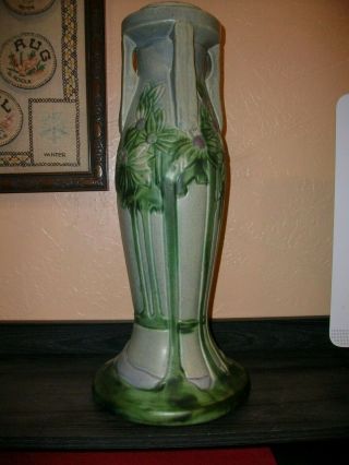 Roseville Pottery Vista Buttress Lamp/floor Vase 17 3/4 " Tall