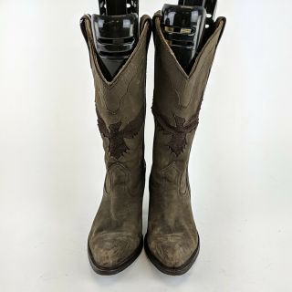 Miranda Lambert IDYLLWIND Brown Leather Cowboy Boots Size 8.  5 B 3
