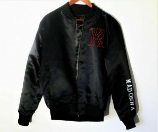 Madonna Madame X Tour Bam Bk Exclusive Merch Bomber Jacket Black Size Medium