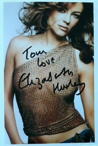 Elizabeth Hurley Signed Autographed Photo.  Bedazzled.  Austin Powers.  Royals.