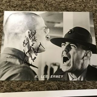 R Lee Ermey 8x10 Signed Photo Autograph Picture Full Metal Jacket Sgt Hartman