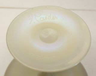 F.  Carder Steuben Art Glass Aurene Calcite Footed Bowl 4