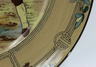 Buffalo Pottery Deldare Ware 10” Plate 1909 Yankee Doodle 5