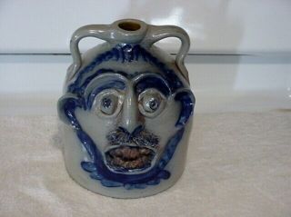 Ugly Face Jug Beaumont Pottery York Maine 1986