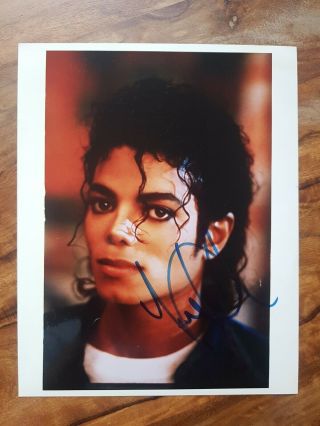 Michael Jackson Autograph Signed Photo From Frasers London