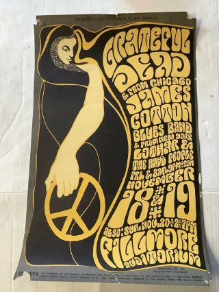 Grateful Dead Bill Graham Concert Poster 1st Print