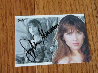 Sophie Marceau Autographed James Bond 007 Card Hand Signed