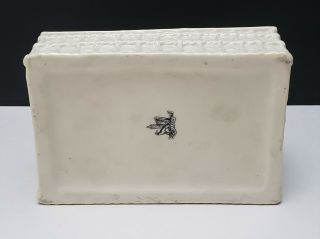 Large Antique Irish Belleek 1st Black Mark Box Glove / Dresser / Jewel 8