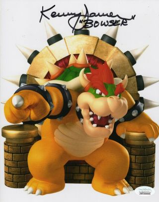 Kenny James Voice Of Bowser Mario Autograph 8x10 Photo Signed Jsa