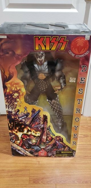 Kiss Gene Simmons Demon God Of Thunder Destroyer Action Figure Art Asylum Doll