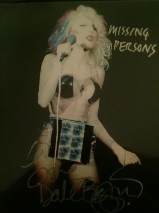 Dale Bozzio Missing Persons Signed Autographed 11x14 At Hollywoodshow