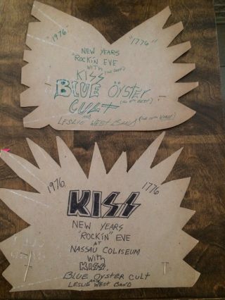 KISS Year’s Eve 75/76 paper hats with ticket stub Ephemera Memorabilia 4