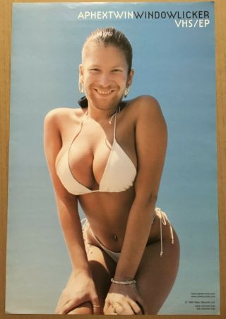 Aphex Twin Rare 1999 Promo Poster For Windowlicker Cd 12 X18 Usa