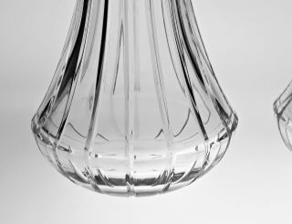 Eu67 Scarce Pair Baccarat Crystal Tall Linear Perfume Bottles Decanters Harmonie