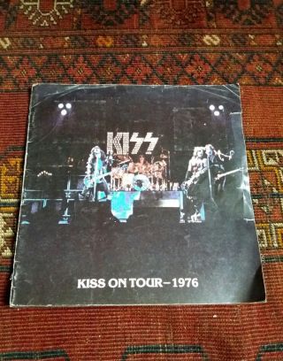 Kiss On Tour 1976 - Rare Tour Programme Kiss Army Inserts And 2 Concert Tickets