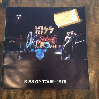 Kiss Alive On Tour 1976 Program W/ Kiss Army Insert & Ticket Stub