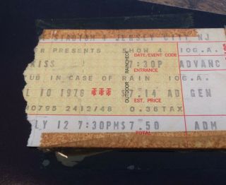 KISS Alive On Tour 1976 Program w/ KISS Army Insert & Ticket Stub 3