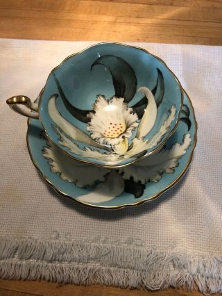 Paragon Orchid Blue Teacup & Saucer