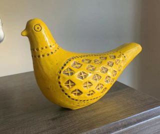 Vintage Aldo Londi Bitossi Italy Bird Yellow Dove