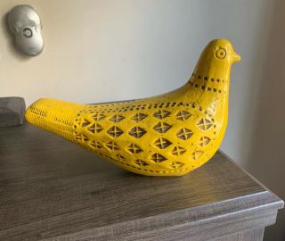 Vintage Aldo Londi Bitossi Italy Bird Yellow Dove 2