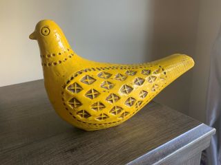 Vintage Aldo Londi Bitossi Italy Bird Yellow Dove 6