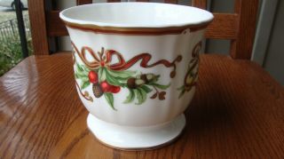 Tiffany & Co Holiday Porcelain Compote Bowl - Hard To Find