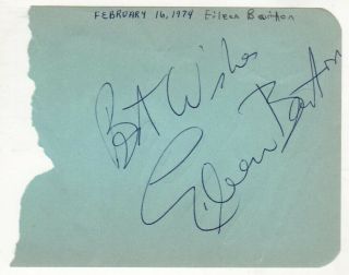 Jack Klugman & Eileen Barton Cut Signatures Autograph The Odd Couple Singer 3