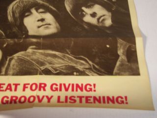 The Beatles - Rubber Soul - 1965 Capitol Records 34x22 US PROMO Poster 2