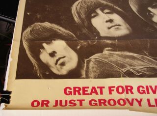 The Beatles - Rubber Soul - 1965 Capitol Records 34x22 US PROMO Poster 3