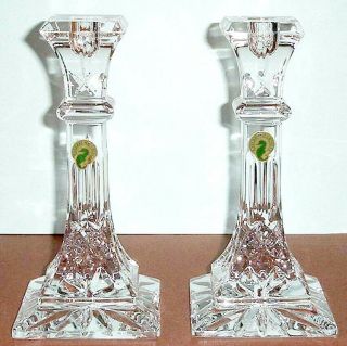 Waterford Lismore Candlestick Holders Pair 8 Inch 136679