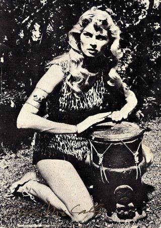 Irish Mccalla Autographed Signed 4x6 Postcard Photo Sheena Queen Of The Jungle