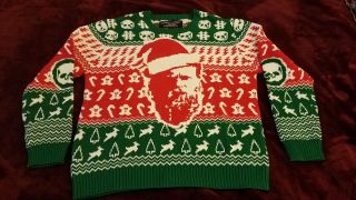 Black Label Society Bls Ugly Christmas Sweater Santa Zakk Wylde Size Large Sdmf