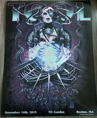 Tool Limited Edition Boston Td Garden Poster 11/14/19