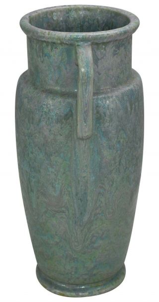 Roseville Pottery Carnelian II Blue And Green Ceramic Vase 320 - 12 4