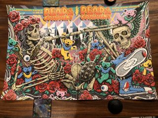 2019 Dead And Company Hampton Vip Posters Limited 11/08/2019 And 11/09/2019 Set