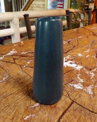 Marblehead Pottery Matte Blue Art Pottery Vase 5 " Tall