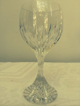 Baccarat Messena Water/wine Glasses Cut Crystal Goblets Three Msrp $180.  00 Each