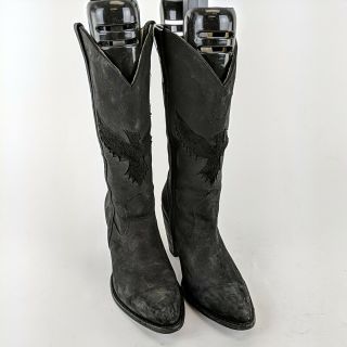 Miranda Lambert Idyllwind Black Leather Cowboy Boots Size 8.  5 B
