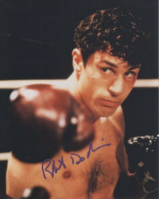 Robert Deniro " Autographed " 8x10 Color Photo Great Pose Raging Bull