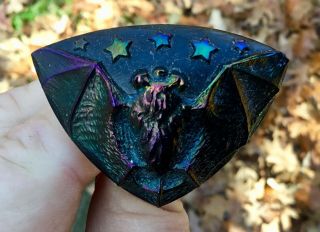 One Incredible Carnival Flying Bat Hatpin With Fantastic Iridescence “l@@k”