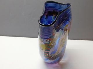STUDIO GLASS LARGE VASE by WES HUNTING 4