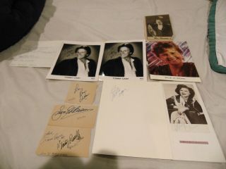Vintage Country Music Star Autographs Patsy Cline Porter Wagonner Jim Ed Brown